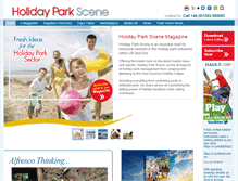 Tablet Screenshot of holidayparkscene.com